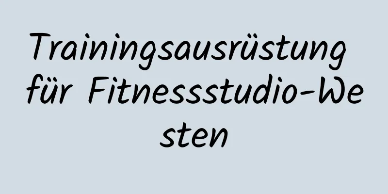 Trainingsausrüstung für Fitnessstudio-Westen