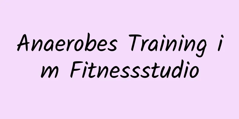 Anaerobes Training im Fitnessstudio