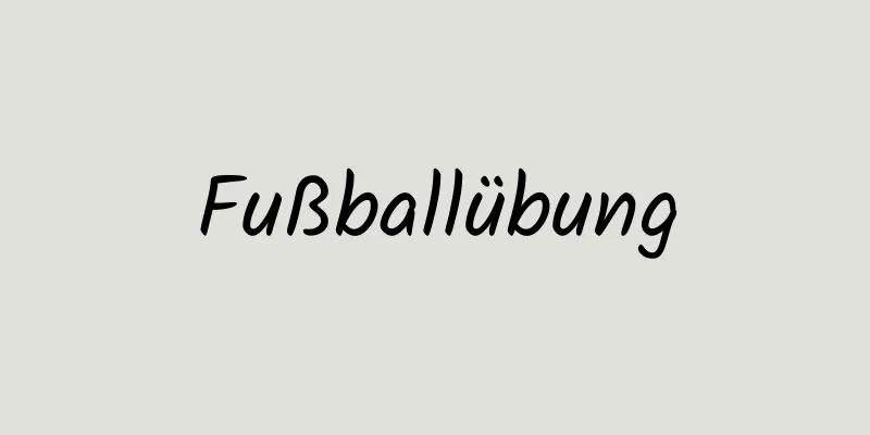 Fußballübung