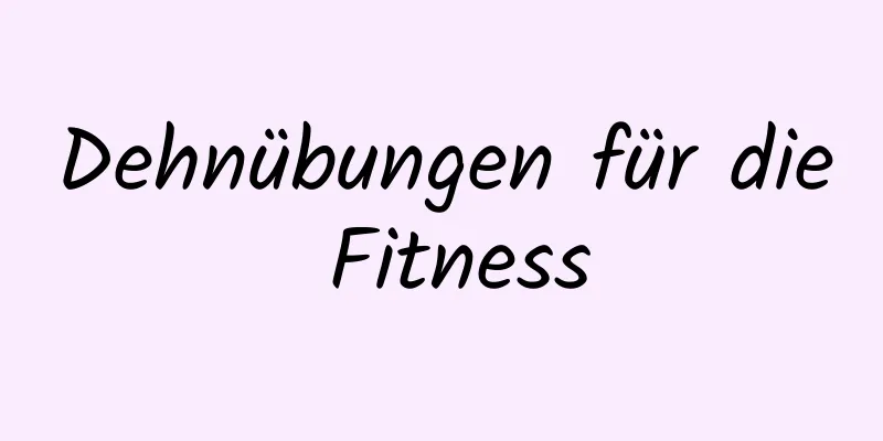 Dehnübungen für die Fitness