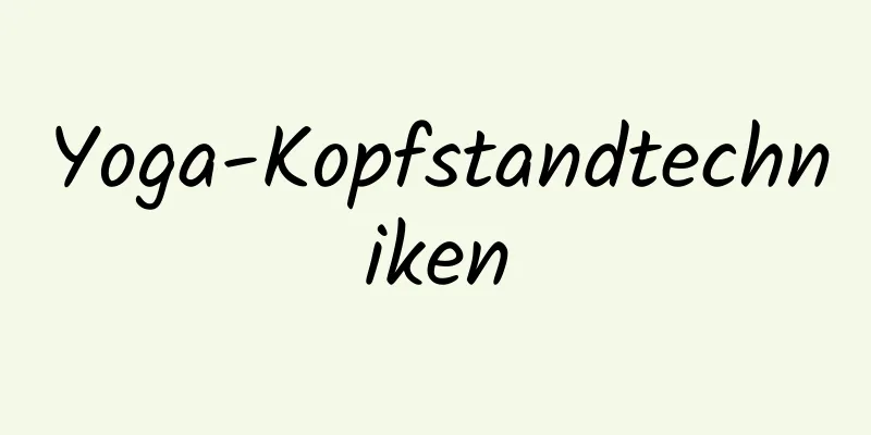 Yoga-Kopfstandtechniken