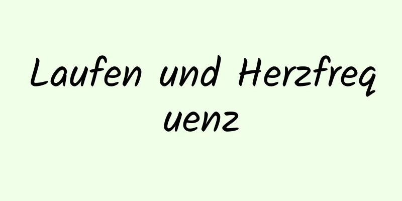 Laufen und Herzfrequenz