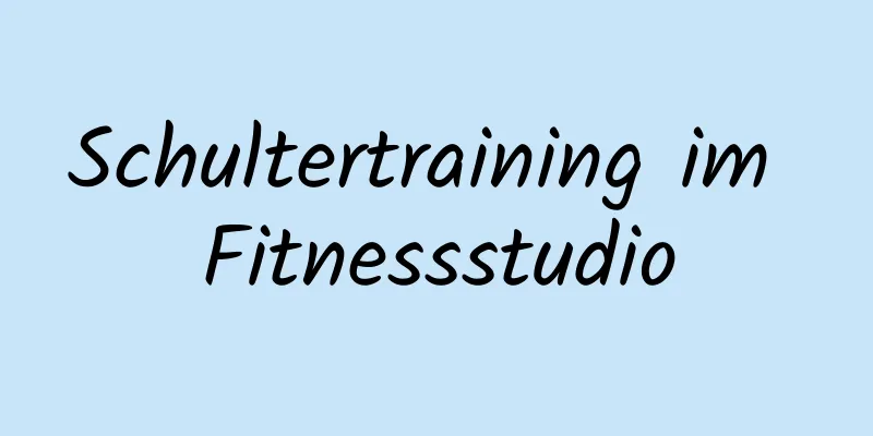 Schultertraining im Fitnessstudio