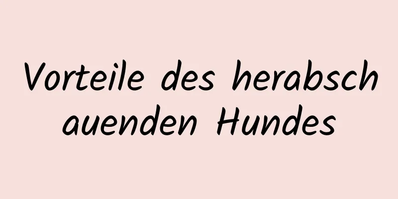 Vorteile des herabschauenden Hundes