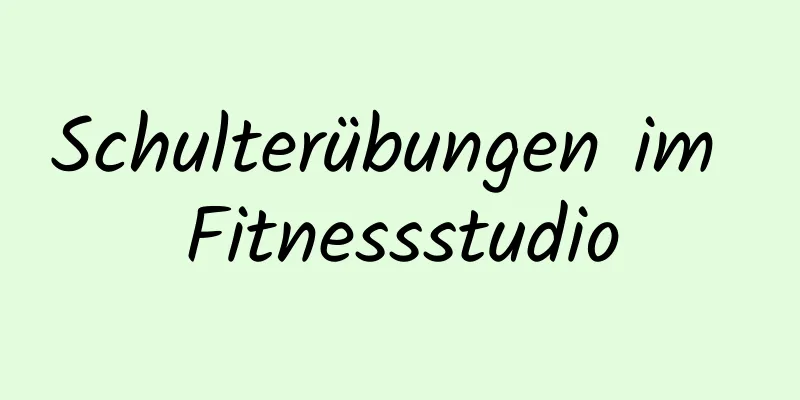 Schulterübungen im Fitnessstudio