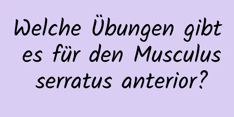 Welche Übungen gibt es für den Musculus serratus anterior?