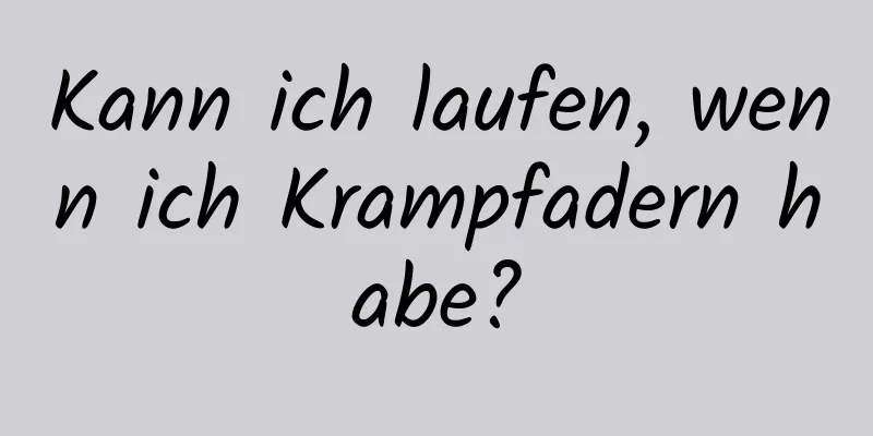 Kann ich laufen, wenn ich Krampfadern habe?