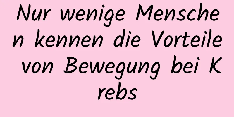 Nur wenige Menschen kennen die Vorteile von Bewegung bei Krebs