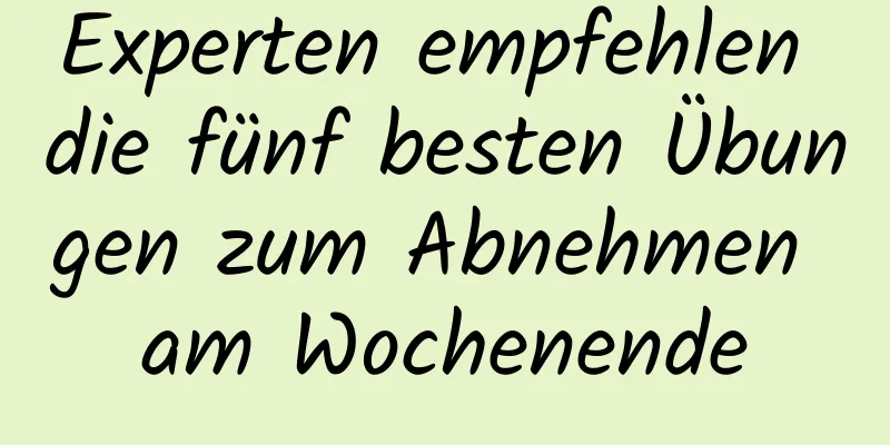 Experten empfehlen die fünf besten Übungen zum Abnehmen am Wochenende