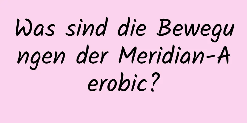 Was sind die Bewegungen der Meridian-Aerobic?