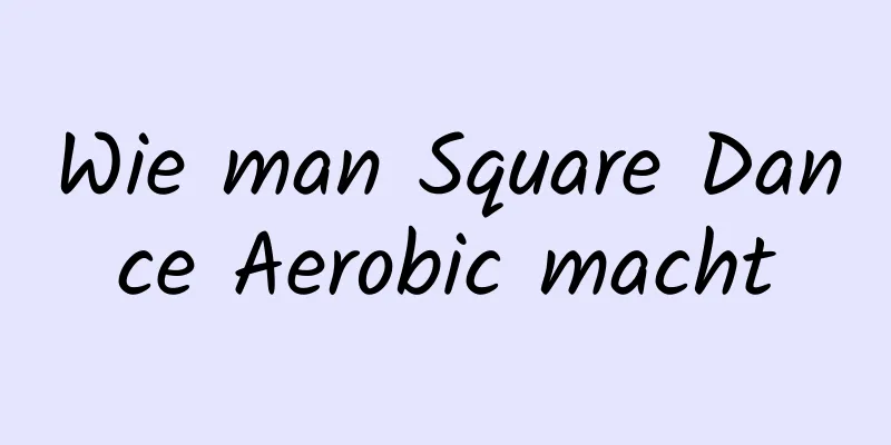 Wie man Square Dance Aerobic macht