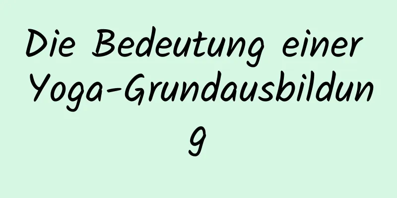 Die Bedeutung einer Yoga-Grundausbildung