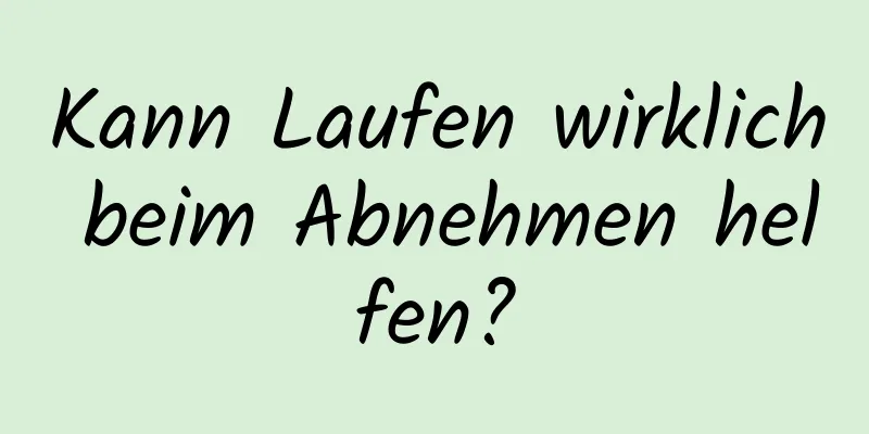 Kann Laufen wirklich beim Abnehmen helfen?