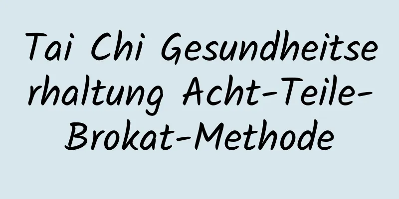 Tai Chi Gesundheitserhaltung Acht-Teile-Brokat-Methode