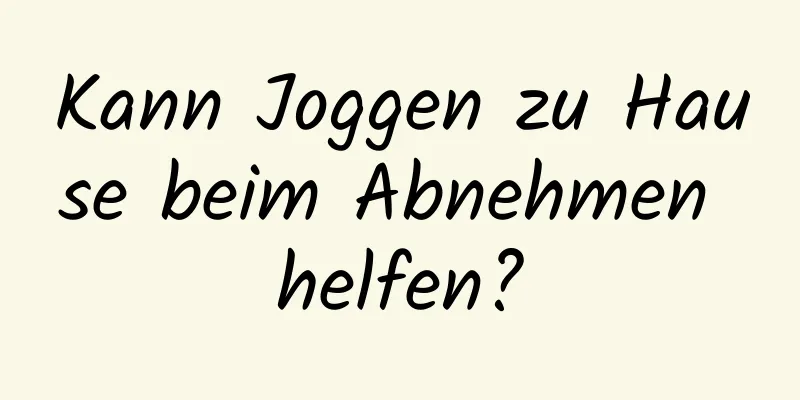 Kann Joggen zu Hause beim Abnehmen helfen?