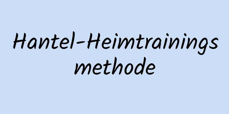 Hantel-Heimtrainingsmethode