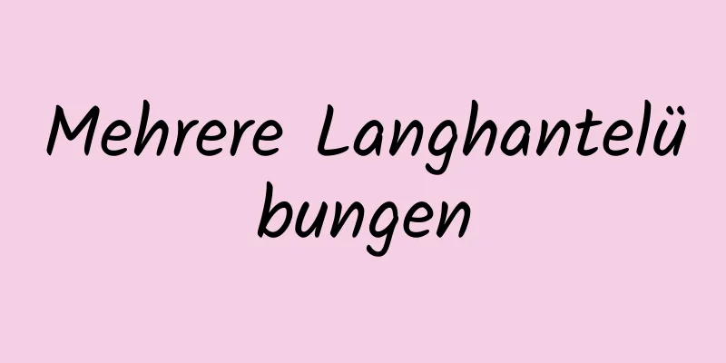 Mehrere Langhantelübungen