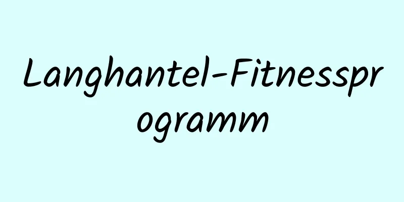 Langhantel-Fitnessprogramm