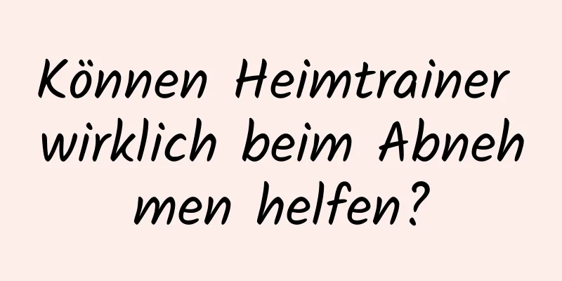 Können Heimtrainer wirklich beim Abnehmen helfen?