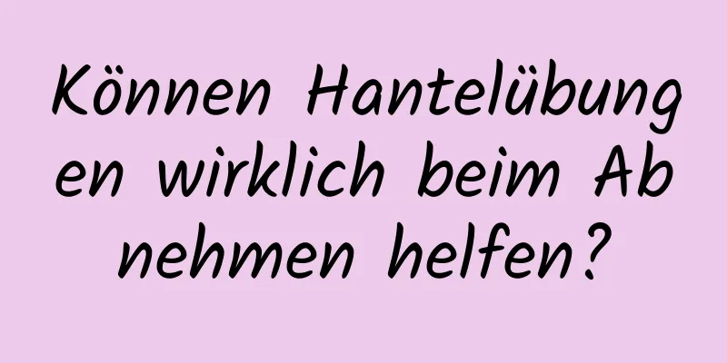 Können Hantelübungen wirklich beim Abnehmen helfen?