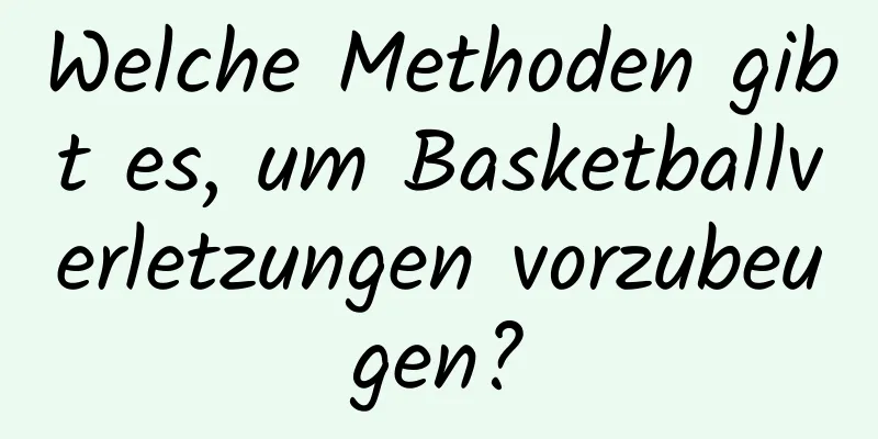 Welche Methoden gibt es, um Basketballverletzungen vorzubeugen?