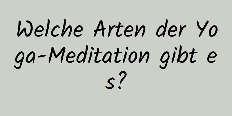 Welche Arten der Yoga-Meditation gibt es?