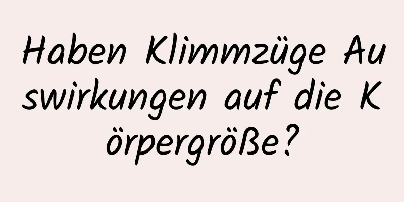 Haben Klimmzüge Auswirkungen auf die Körpergröße?