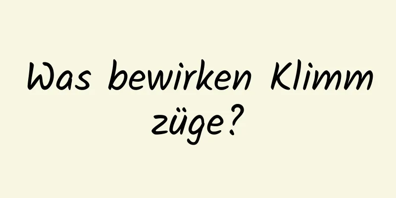 Was bewirken Klimmzüge?