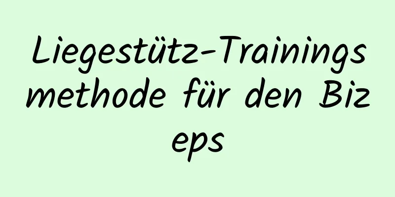 Liegestütz-Trainingsmethode für den Bizeps