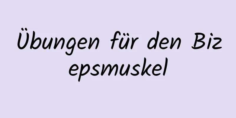 Übungen für den Bizepsmuskel