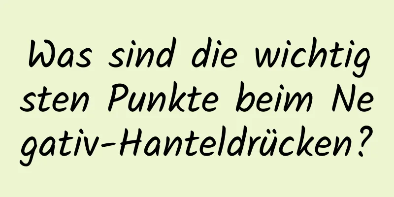 Was sind die wichtigsten Punkte beim Negativ-Hanteldrücken?