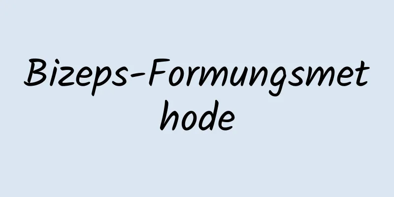 Bizeps-Formungsmethode