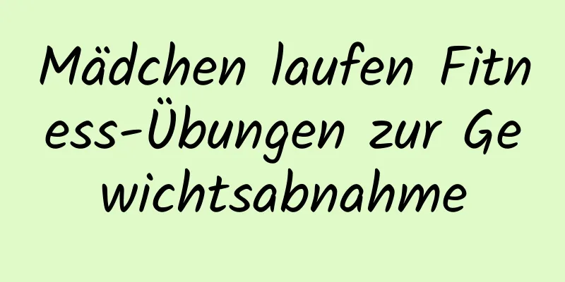 Mädchen laufen Fitness-Übungen zur Gewichtsabnahme