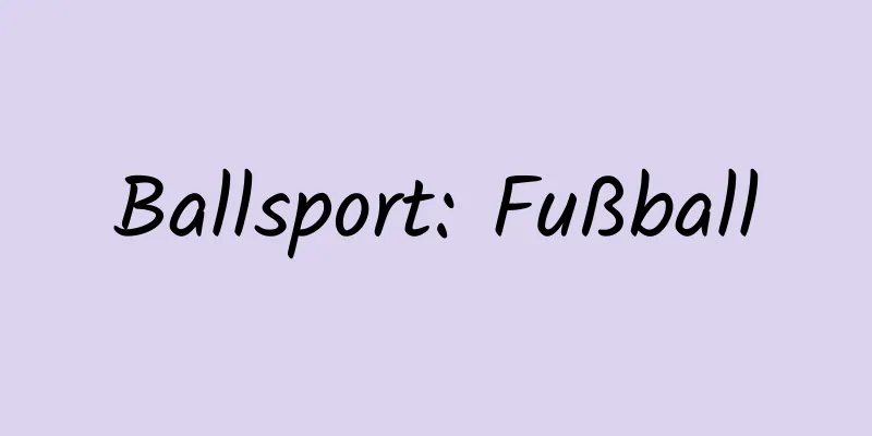 Ballsport: Fußball