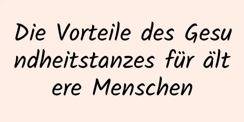 Die Vorteile des Gesundheitstanzes für ältere Menschen