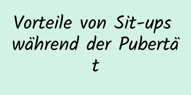 Vorteile von Sit-ups während der Pubertät