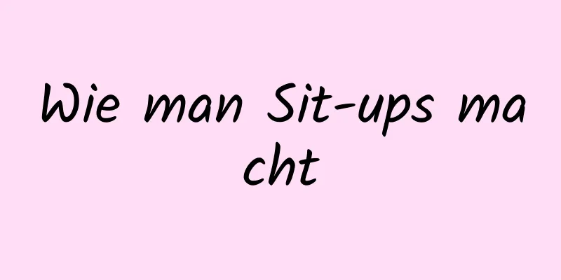 Wie man Sit-ups macht