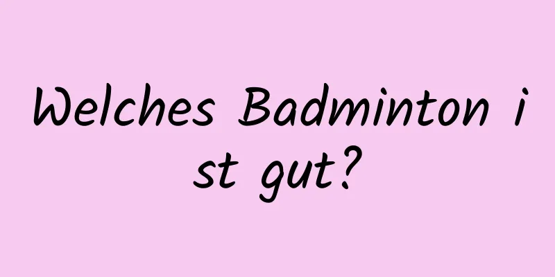 Welches Badminton ist gut?