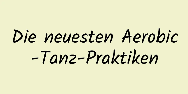 Die neuesten Aerobic-Tanz-Praktiken