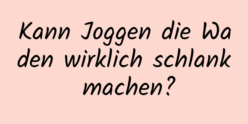 Kann Joggen die Waden wirklich schlank machen?