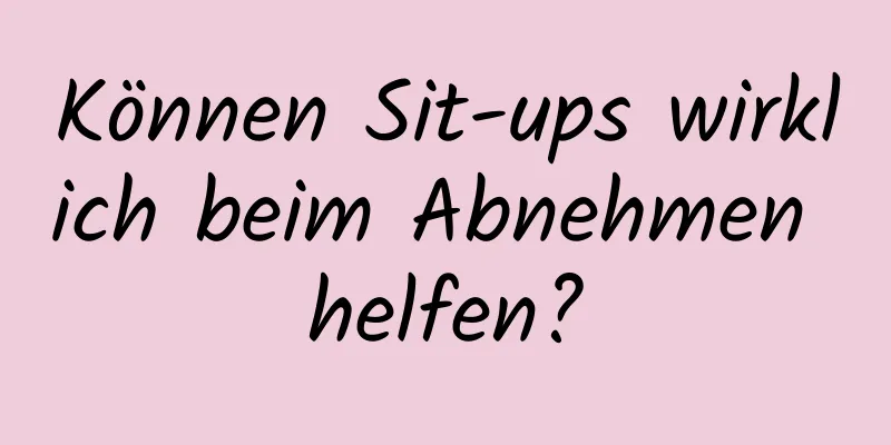 Können Sit-ups wirklich beim Abnehmen helfen?