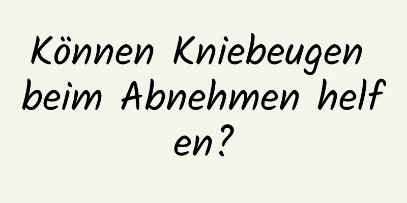 Können Kniebeugen beim Abnehmen helfen?