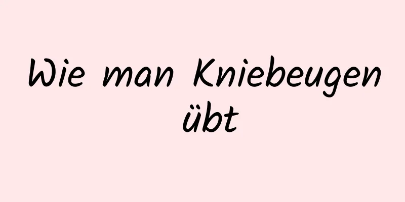 Wie man Kniebeugen übt