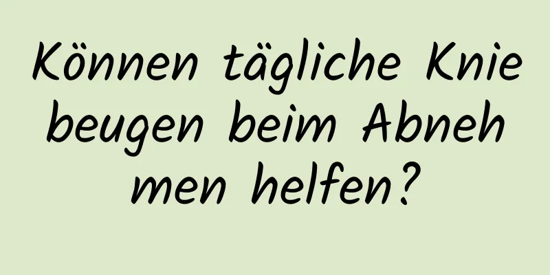 Können tägliche Kniebeugen beim Abnehmen helfen?