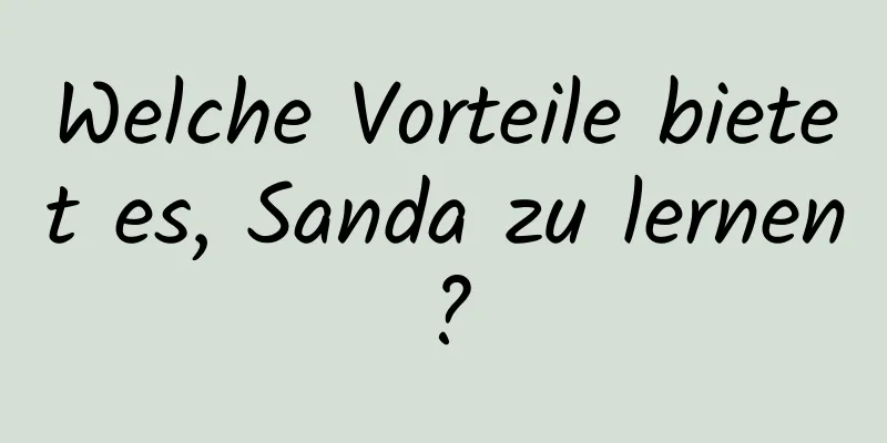 Welche Vorteile bietet es, Sanda zu lernen?