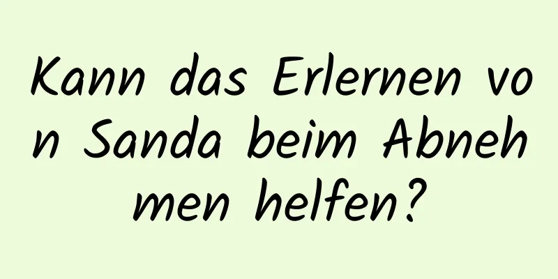 Kann das Erlernen von Sanda beim Abnehmen helfen?