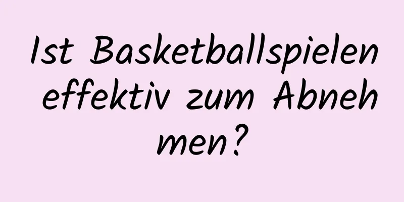 Ist Basketballspielen effektiv zum Abnehmen?