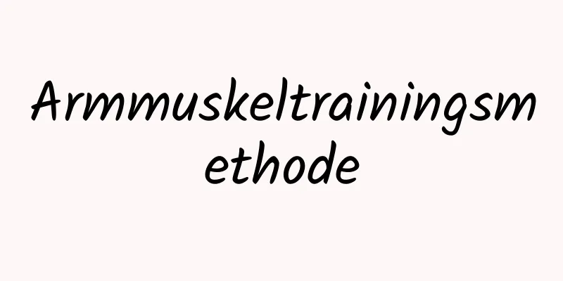 Armmuskeltrainingsmethode