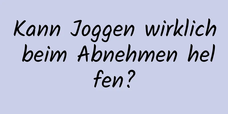 Kann Joggen wirklich beim Abnehmen helfen?