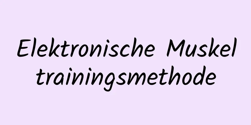 Elektronische Muskeltrainingsmethode